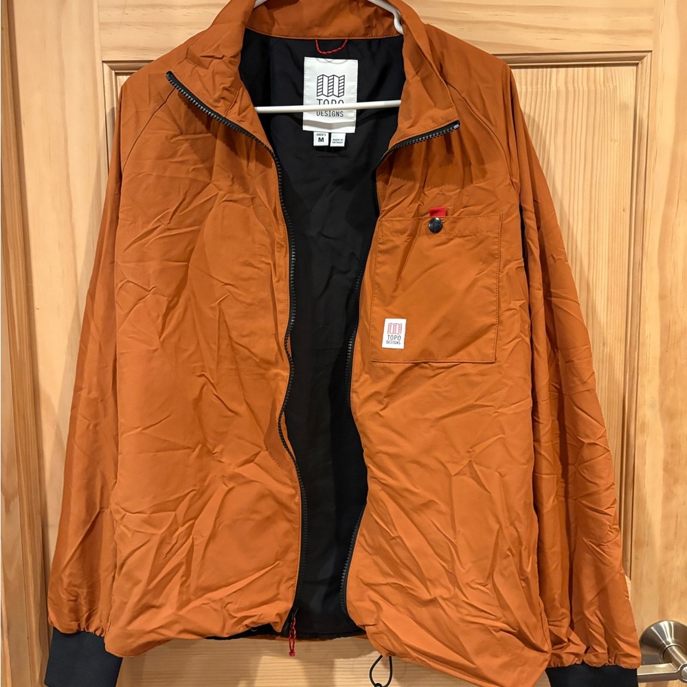 Topo Designs Men's Rust Windbreaker